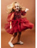 Long Sleeve Lace Tulle Flower Girl Dress